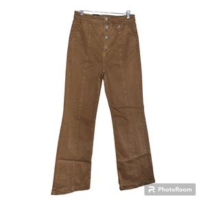 BlankNYC High Waist Wide Leg Jeans Size 31 Cognac